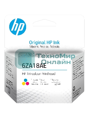 Печатающая головка HP 6ZA18AE многоцветный для HP InkTank 100/300/400 SmartTank 300/400/500/600 SmartTankPlus 550/570/650