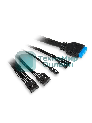 Компьютерный корпус без блока питания HSPD M510, Mesh Mid Tower, черный, TG, 0.5 SPCC, no fans ATX, mATX, mITX 180/280/160мм 1x2.5