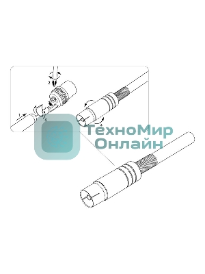 Разъем PROconnect гнездо TV никель c пружиной