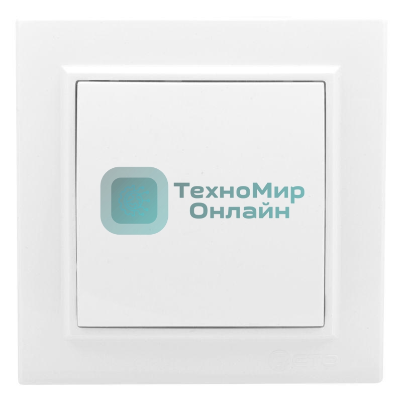 Выключатель 1-кл. СП Минск 10А проходной белый Basic EKF ERV10-025-10
