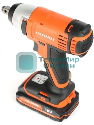Гайковерт ударный аккумуляторный PATRIOT BR 180Li-1/2 180301140 две батареи Li-ion, 18V, 1,5 Ah, 140 Нм, большой кейс, зарядка за 1 час