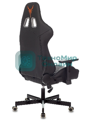 Кресло Knight ARMOR черный, экокожа, 120 кг, механизм качания