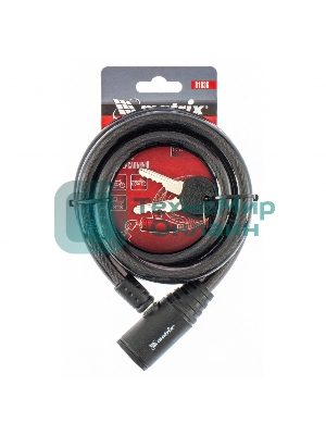 Замок тросовый универсальный Matrix 12х1200 мм