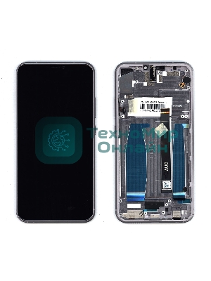 Дисплей для Asus ZenFone 5 ZE620KL серебро с рамкой