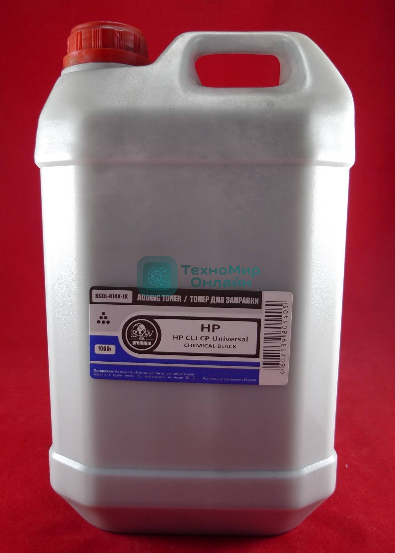 Тонер HP Color Universal Black химический (LJ 1600/2600/3600/3800/4600/4650/4700/5500, CP1210/1510/1025/2025/3505/3525/4525/5225/6015/680, M553 Canon LBP2510/5000/5050/5100) (кан. 1кг) BW Premium фас. Россия