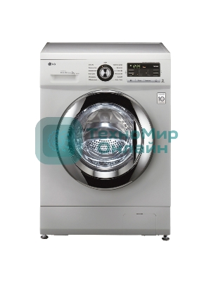 Стиральная машина LG F1296TD4 серебристый, загрузка фронтальная 8 кг, 1200 об/мин, класс: А