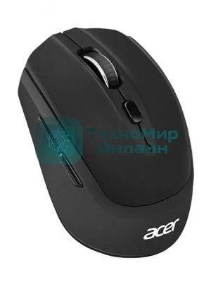 Мышь беспроводная Acer OMR050 черный, 1600 dpi, радиоканал, Bluetooth, USB, кнопки - 6