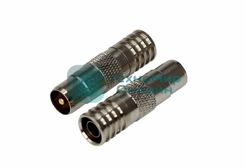 Разъем штекер TV Rexant никель RG-6 обжим