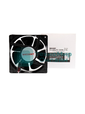 Вентилятор для корпуса Rexant RХ 12038MS 12 VDC черный, 120 мм, 2300 об/мин, 36 дБ, 2 pin