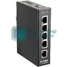 Коммутатор промышленный неуправляемый D-Link DIS-100E-5W/A1A с 5 портами 10/100Base-TX, функцией энергосбережения и поддержкой QoS