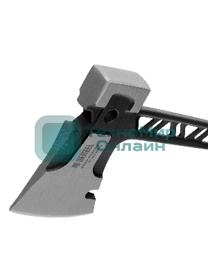 Топор цельнокованый Denzel 600 г, двухкомпонентная обрезиненная рукоятка