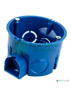 Коробка установочная С3 d68x45 для твердых стен (с саморезами и стык. узлами) IEK UKT10-068-045-000-A-S-UO