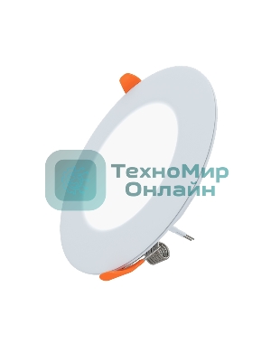 Панель светодиодная встраиваемая круглая 12Вт 230В 4000К 960Лм 145мм белая IP20 LAMPER