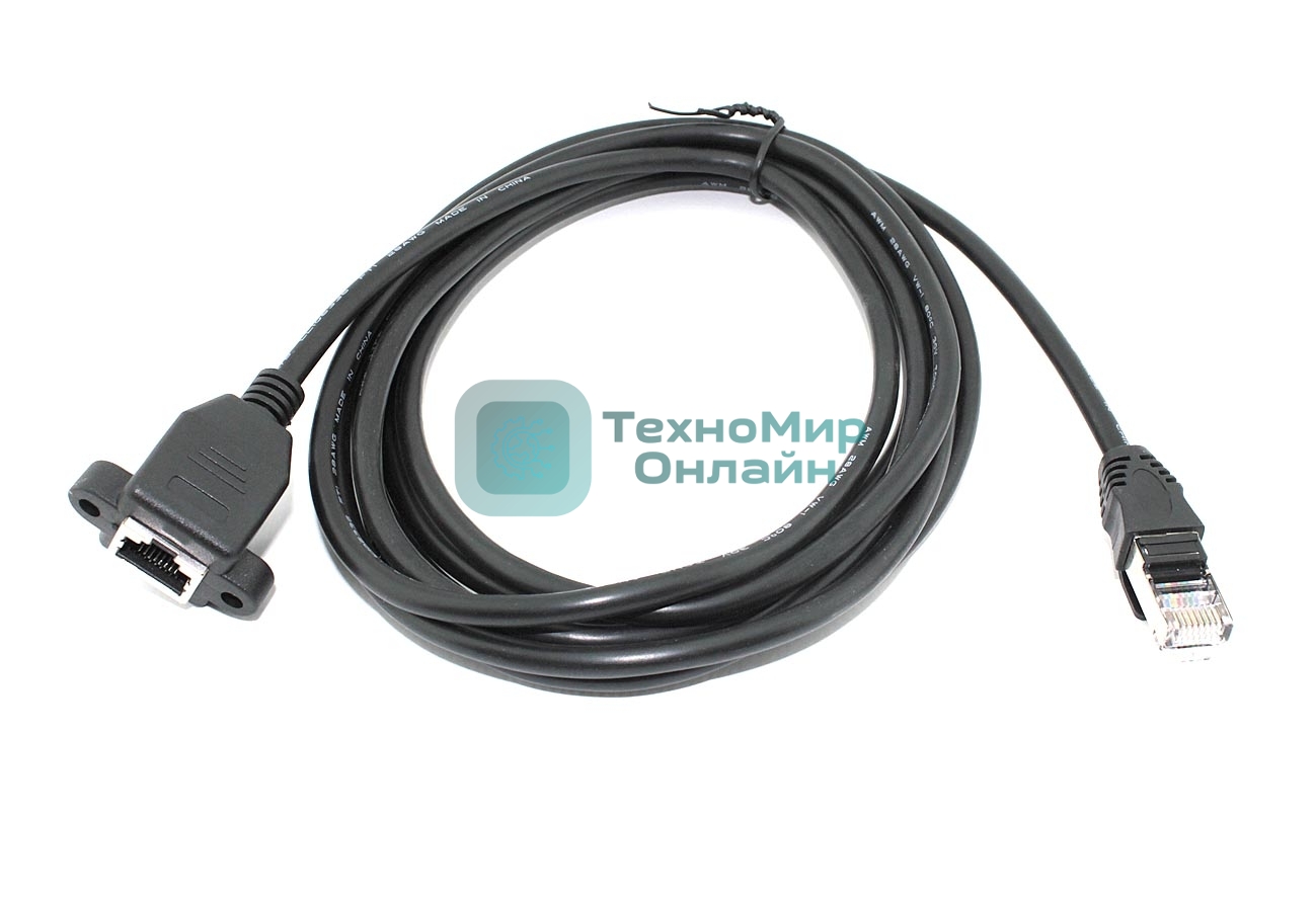 Удлинитель RJ45 папа-мама для монтажа на корпу 3 м