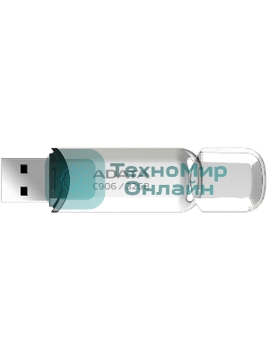 Флешка USB ADATA C906 (AC906-32G-RWH), 32Gb, USB 2.0, R/W 15/5, белый