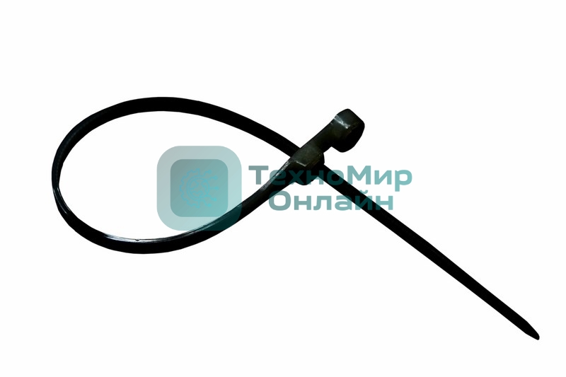 Хомут-стяжкa нейлоновая под винт Rexant 100x3,6 мм, черная, упаковка 100 шт.