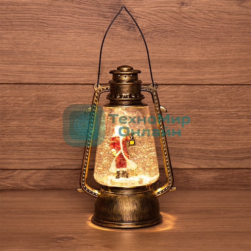 Декоративный фонарь Neon-night с эффектом снегопада и подсветкой 