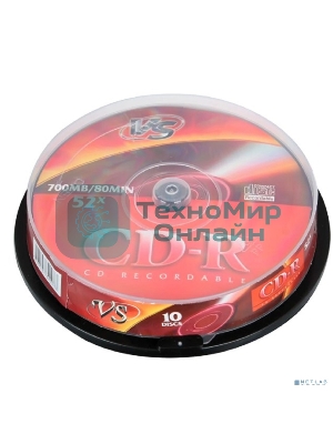 Диск CD-R VS (PERFEO) 700 Mb, 52x, Cake Box (10), (10/250).