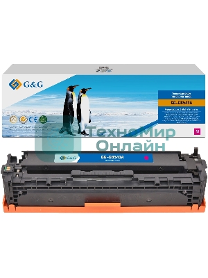 Картридж G&G аналог HP CB543A/125A/Canon 716 красный 1.4k с чипом
