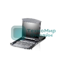 Коммутатор ATEN 16P CAT5 HIGH DENSITY DUAL RAIL LCD OVER IP 17INCH.