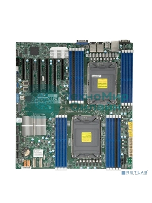 Материнская плата серверная Supermicro X12DPI-N6-B, сокет LGA4189, Intel C621A, DDR4 ECC, 18xDDR4, 4xPCIe 4.0 x16, 2xPCIe x8, M.2, SATA-III, 2xGigabit Ethernet, 4xUSB 3.2, VGA, COM, E-ATX