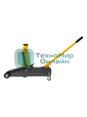 Домкрат гидравлический подкатной Denzel 2т, 135-385 мм, в пласт. кейсе