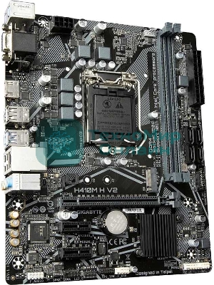 Материнская плата Gigabyte H410M H V2 (2.0/2.1), LGA 1200, Intel H470, 2xDDR4, 4xSATA, 1xM.2, 1xPCIe 3.0 x16, 2xPCIe 3.0 x1, 1xHDMI, 1xVGA, 1x 1Gb LAN, 2xUSB-A 3.2 Gen 1, 4xUSB-A 2.0, 3x3.5 мм, 7.1, Micro ATX