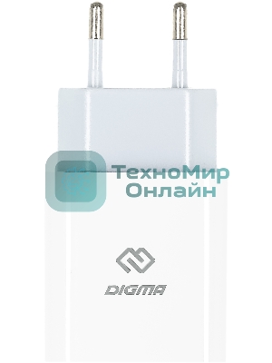 Сетевое зарядное устройство Digma DGW2C 3A PD белый