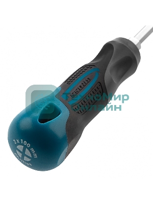 Отвертка Gross PH2 x 100 мм, S2, трехкомпонентная ручка