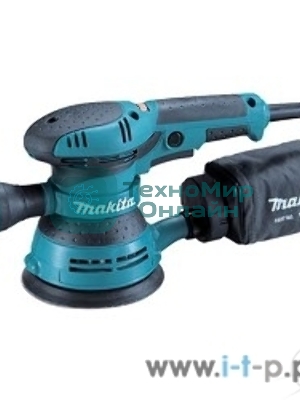 Эксцентриковая шлифовальная машина Makita BO5041 ЭШМ,300Вт,ф125мм,4000-12000об\м,ампл-2.8мм,1.4кг,кор,п\сборник,доп.рукоятка