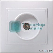 Розетка IEK EAK10-K01-DM РТВ10-КБ 1местн. телевиз. КВАРТА (белый)