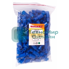 Разъем штекерный полностью изолированный Rexant штекер 4 мм 1.5-2.5 мм² (РШПи-п 2.5-4/РШИп 2-5-4) синий