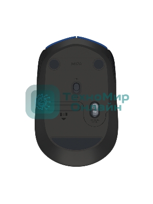 Мышь беспроводная Logitech M171 синий, 1000 dpi, радиоканал, USB, кнопки - 3