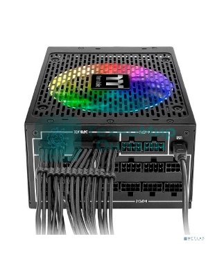 Блок питания Thermaltake ToughPower iRGb PLUS (PS-TPI-1250F3FDTE-1), 1250Вт, 80 PLUS Titanium, 140мм, модульный, черный
