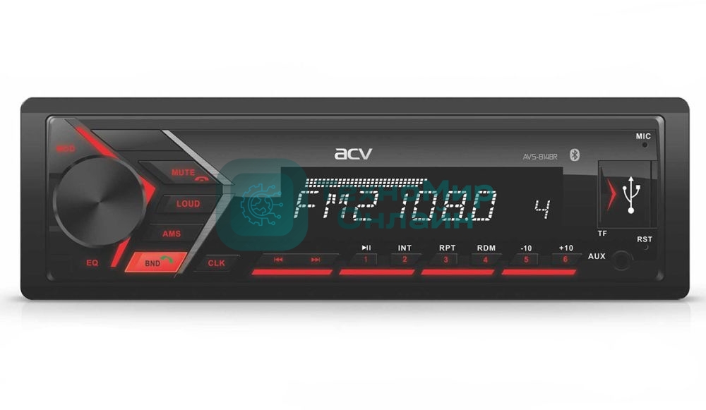Автомагнитола ACV AVS-814BR 1DIN 4x50Вт