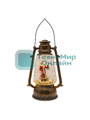 Декоративный фонарь Neon-night с эффектом снегопада и подсветкой 