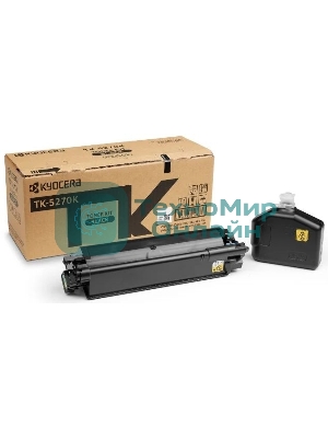 Картридж лазерный Kyocera TK-5270K (1T02TV0NL0) черный для M6230cidn/M6630cidn/P6230cdn 8000 стр