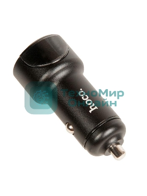 Автомобильная зарядка (от прикуривателя) HOCO Z42, PD20, QC3.0, один порт USB, один порт Type-C, черный