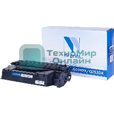 Картридж лазерный NVPrint совместимый HP Q5949X/Q7553X для LJ 1320/3390/3392/P2014/P2015/M2727 (7000k)