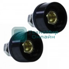 Розетка ELITECH 0606.014800д/сварочного кабеля (Dx25) 2шт.