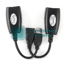 Кабель Gembird USB 2.0 удлинительный AM/AF/RJ45Fx2 по витой паре