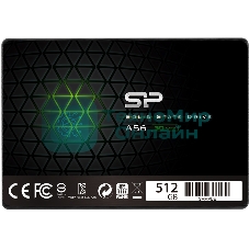 Накопитель SSD Silicon Power Ace A56, 512Gb, SATA III, 2.5