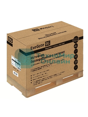 Источник бесперебойного питания (инвертор, синус, для котла) ExeGate SineTower SN-5000.LCD.AVR.2SH.1C13.T.RJ.USB 5000VA/4000W, чистая синусоида, LCD дисплей, AVR, 2*Schuko+1*C13+1*ternimal, RJ45/11, USB, линейно-интерактивный, черный