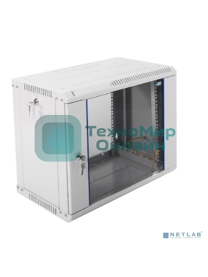 Шкаф телеком. настенный разборный 9U (600х350) дверь стекло (ШРН-Э-9.350) (1 коробка)