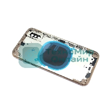 Задняя крышка (корпус) в сборе с рамкой для Apple iPhone Xs gold