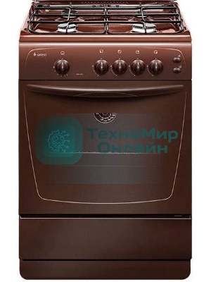 Плита газовая Gefest ПГ 1200 С6 К43 коричневый, конфорок 4 шт, духовка 63 л, 60 см x 85 см x 60 см