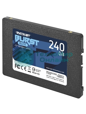 Накопитель SSD Patriot Burst Elite, 240Gb, SATA, 2.5
