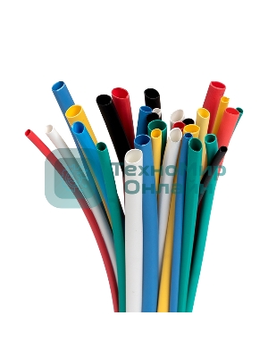 Набор трубок термоусадочных ТУТ 1/0.5; 1.5/0.75; 2/1; 2.5/1.25; 3/1.5 (6 цветов по 5шт 100мм) PROxima EKF tut-n-2-r