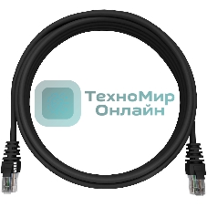Патч-корд NTSS NTSS-PC-UTP-RJ45-5e-15.0-LSZH-BL NTSS-PC-UTP-RJ45-5E-15.0-LSZH UTP RJ-45 вил.-вилка RJ-45 кат.5E 15м черный LSZH (уп.:1шт) 26AWG