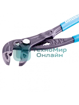 Клещи переставные Gross кнопочный механизм, обливные рукоятки, 250 мм